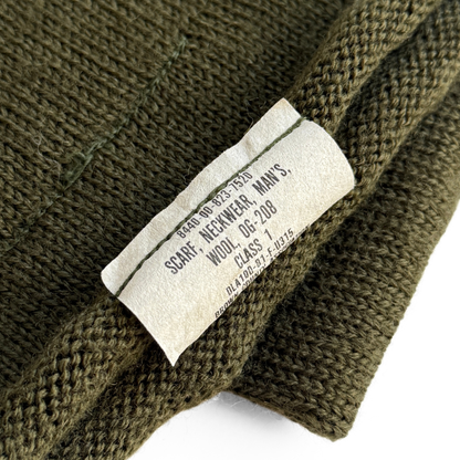 1980s U.S. Army OG 208 Wool Scarf