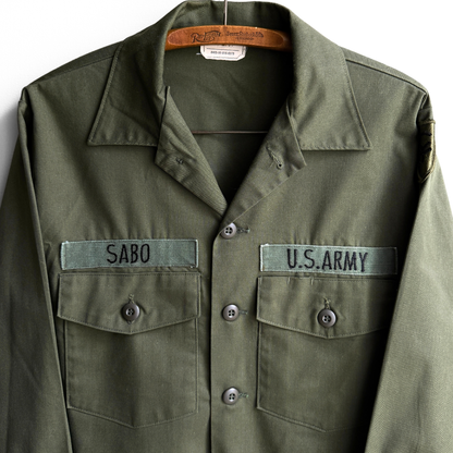 1980s U.S. Army OG-507 Durable Fatigue Shirt