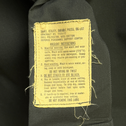 1980s U.S. Army OG-507 Durable Fatigue Shirt