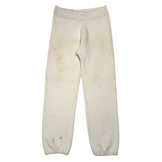 1950s White Cotton Gusset Sweatpants (M)