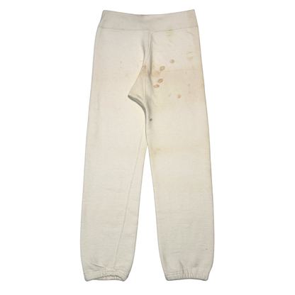 1950s White Cotton Gusset Sweatpants (M)
