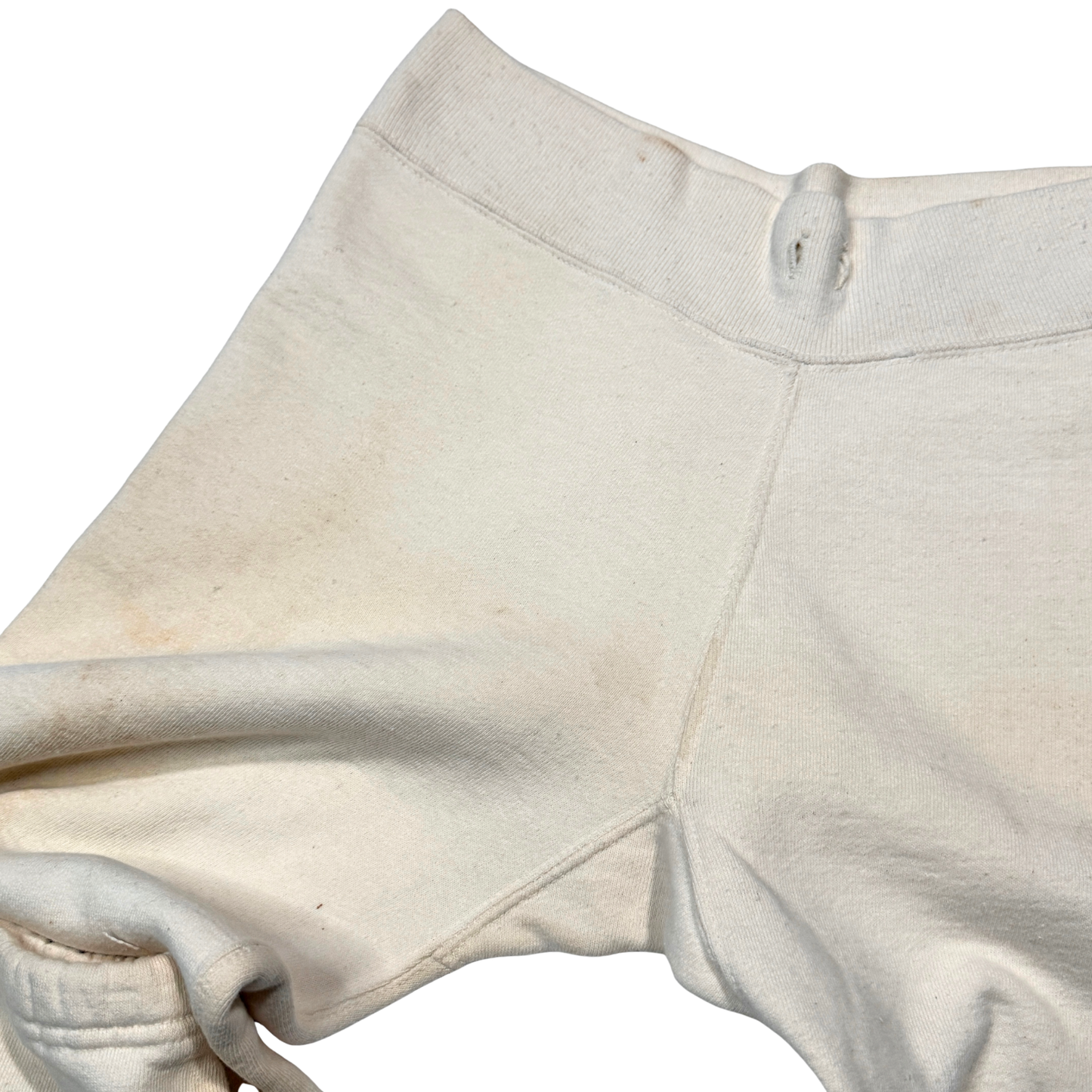 1950s White Cotton Gusset Sweatpants (M)