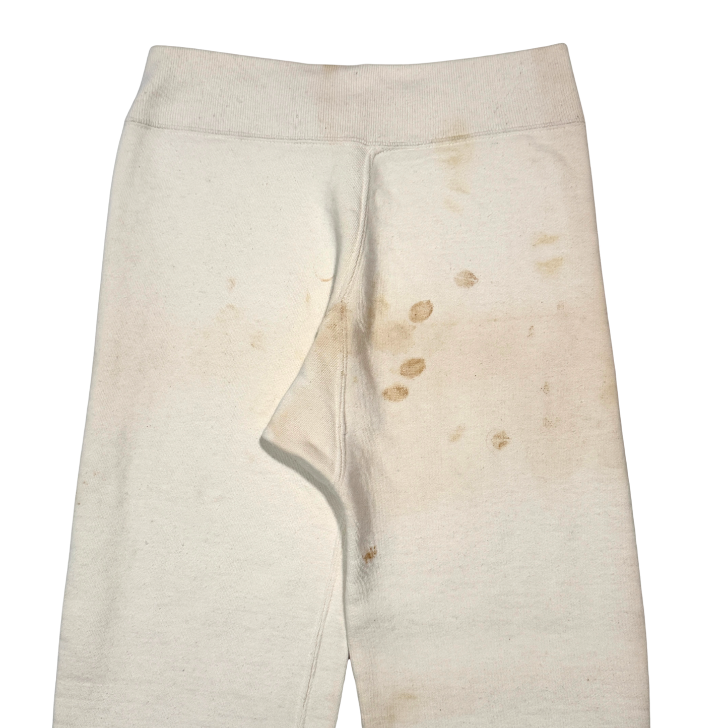 1950s White Cotton Gusset Sweatpants (M)