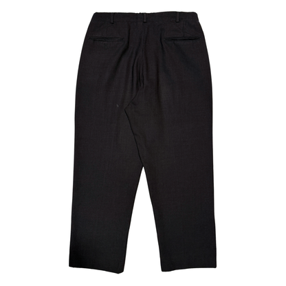 1950s Dark Grey Gulf Stream Wool Dress Pants (32)