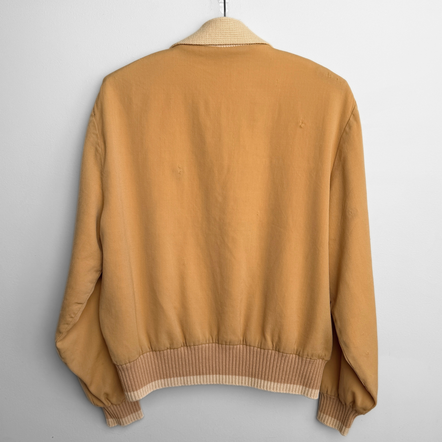 1950s Mustard Yellow Gabardine Cardigan Jac