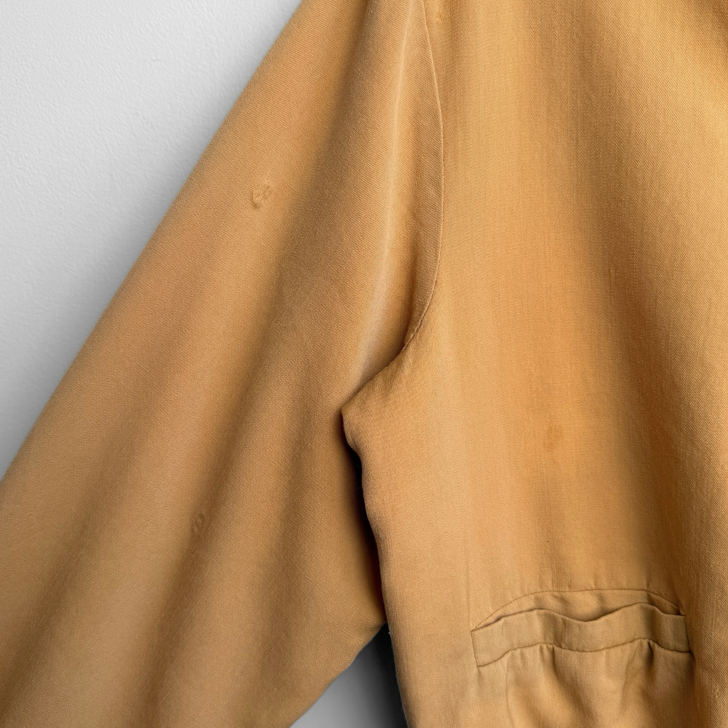 1950s Mustard Yellow Gabardine Cardigan Jac