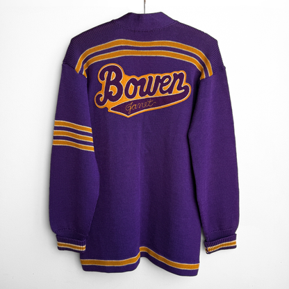 1950s Bowen High School Chicago Letterman Cardigan
