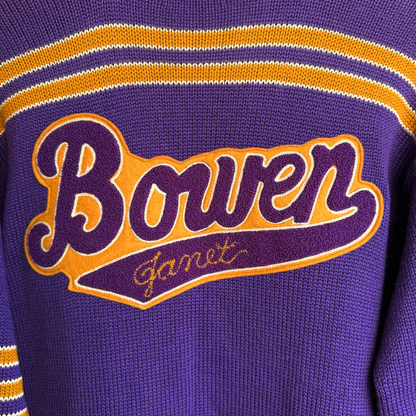 1950s Bowen High School Chicago Letterman Cardigan