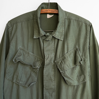 1960s U.S. Army OG 107 Slant Pocket Poplin Jacket
