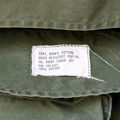 1960s U.S. Army OG 107 Slant Pocket Poplin Jacket