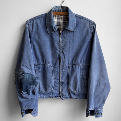 1960s Blue Flannel Lined Work Jacket