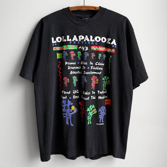 1993 Lollapalooza Festival Black Graphic Tee