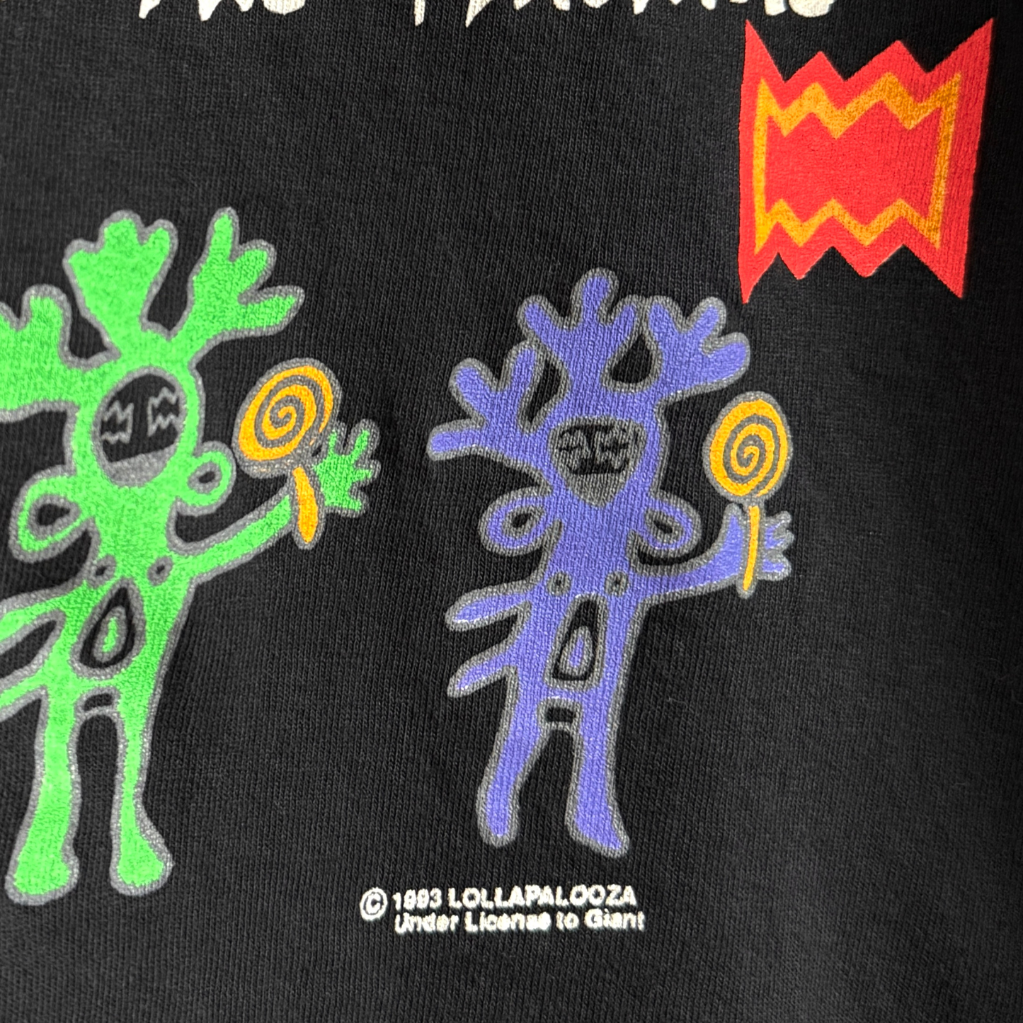 1993 Lollapalooza Festival Black Graphic Tee