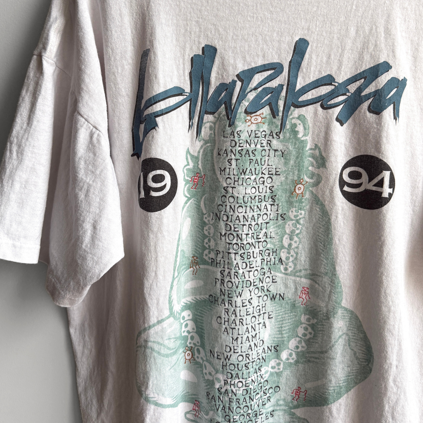 1994 Lollapalooza Festival White Graphic Tee