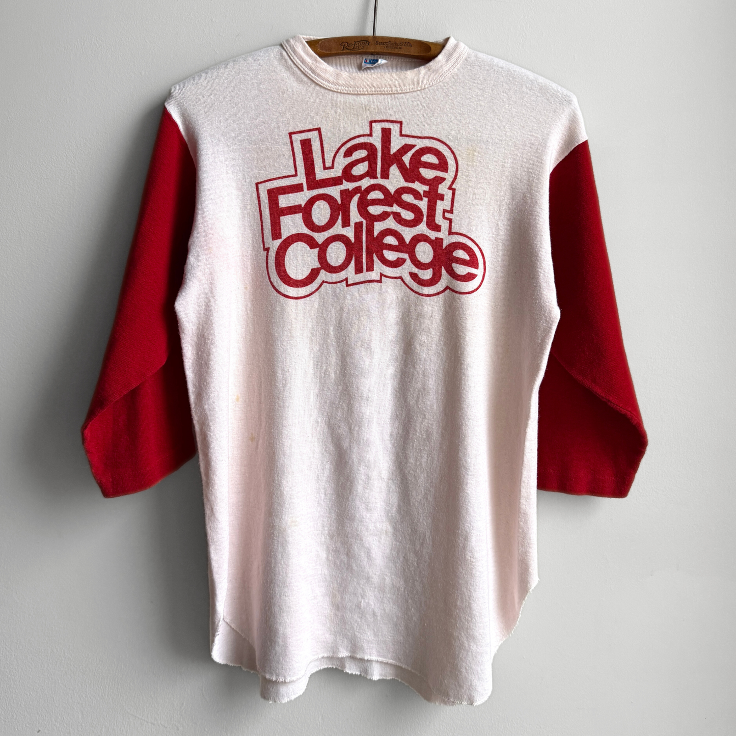 1970s Lake Forest College Raglan Tee