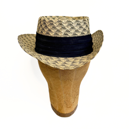 1950s Yellow Woven Straw Hat