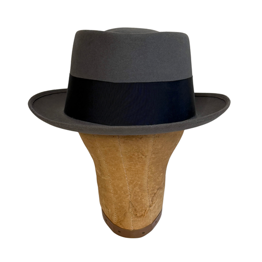 1950s Grey Felt Fedora Hat