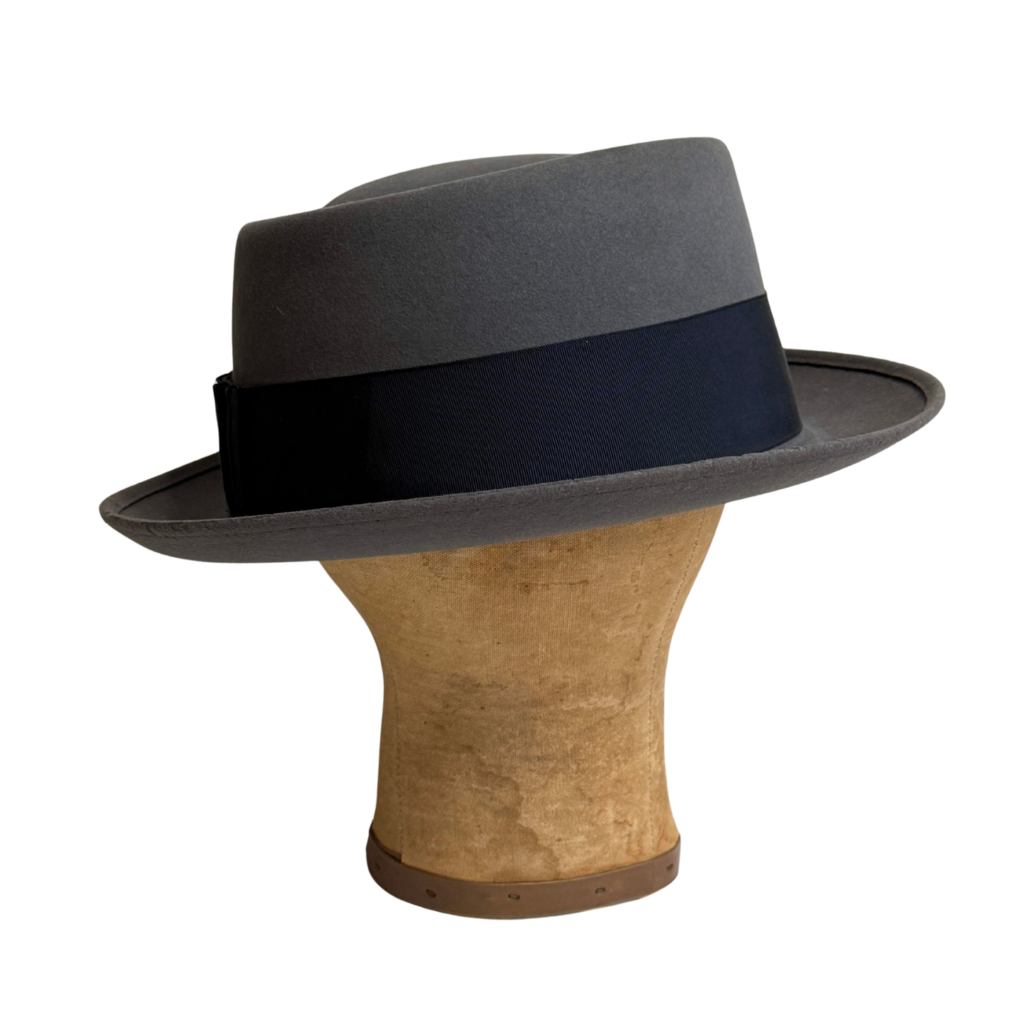 1950s Grey Felt Fedora Hat