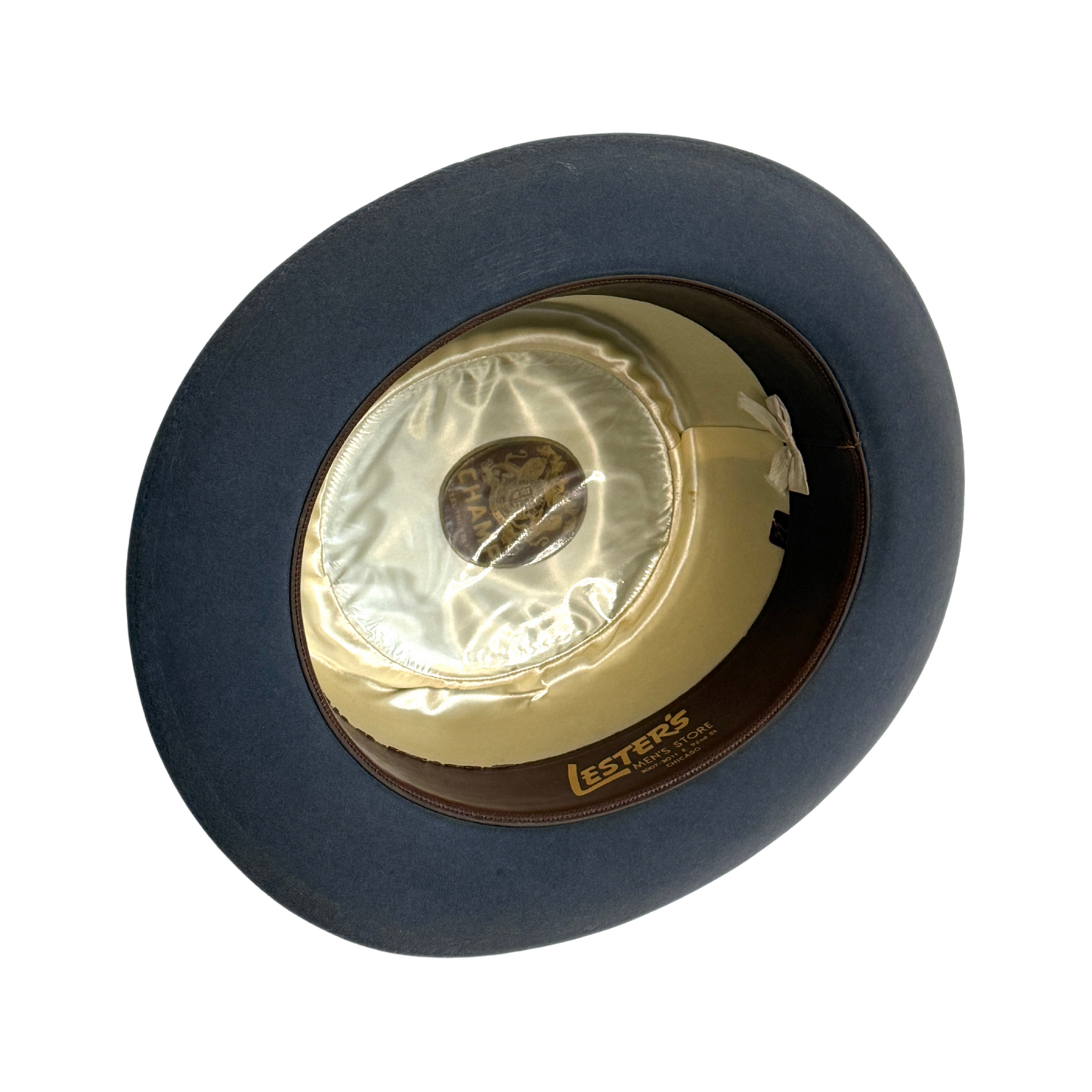 1950s Grey Felt Fedora Hat