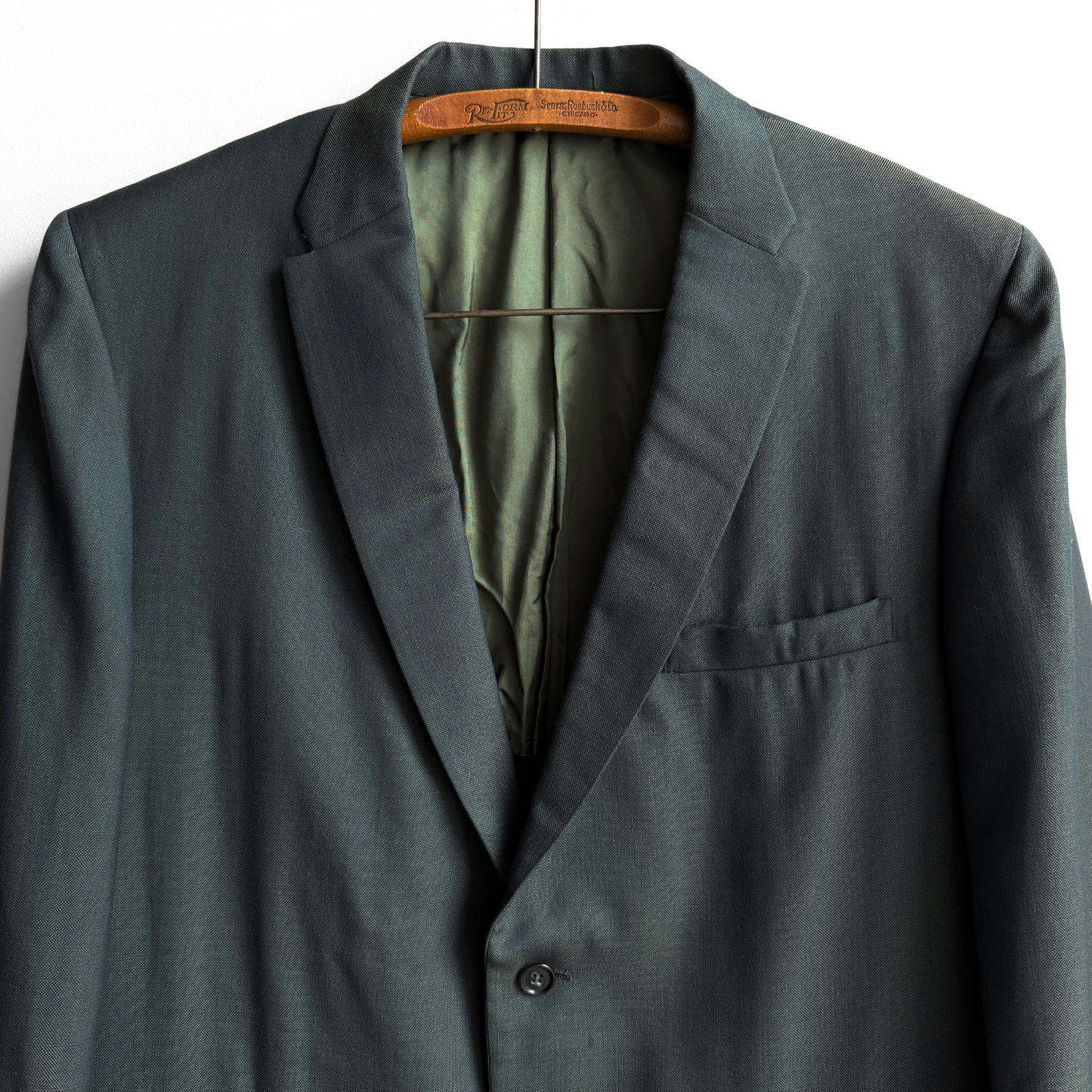 1960s Iridescent Green Blazer Jacket