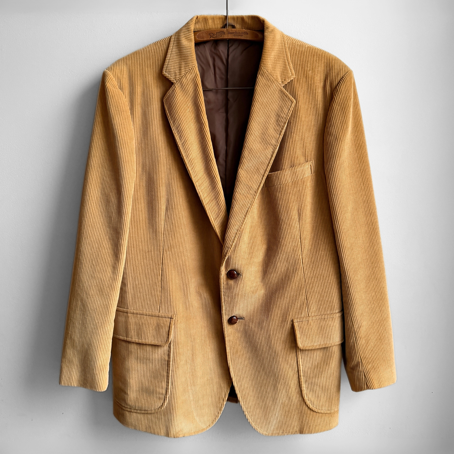 1970s Tan Corduroy Blazer Jacket