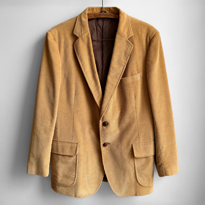 1970s Tan Corduroy Blazer Jacket