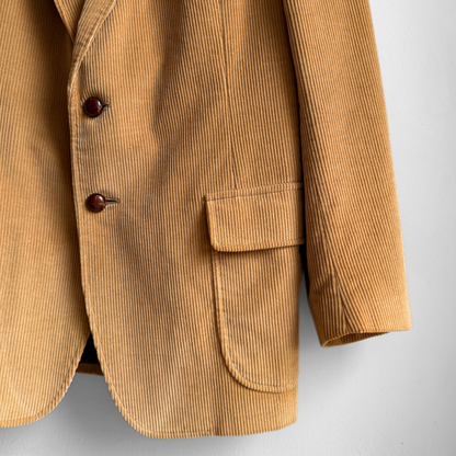 1970s Tan Corduroy Blazer Jacket