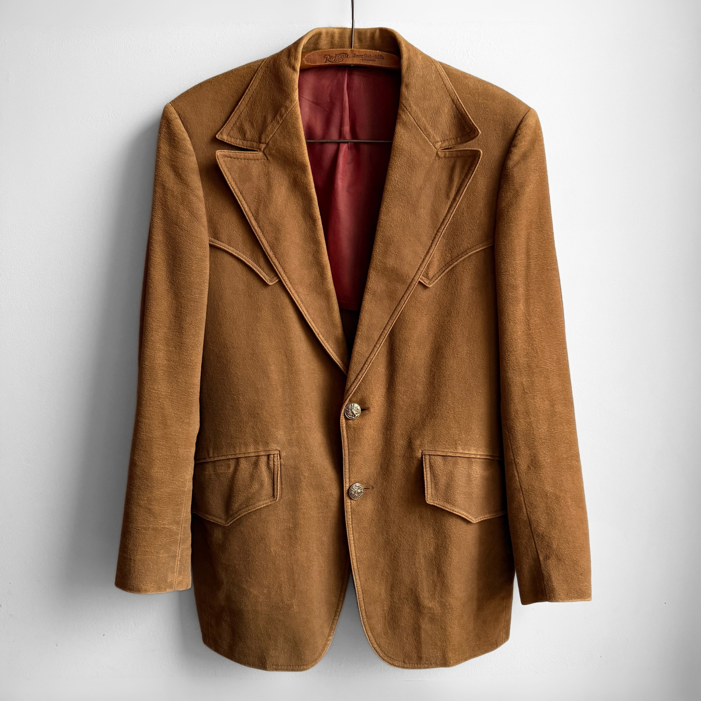 1970s Brown Western Blazer Jacket