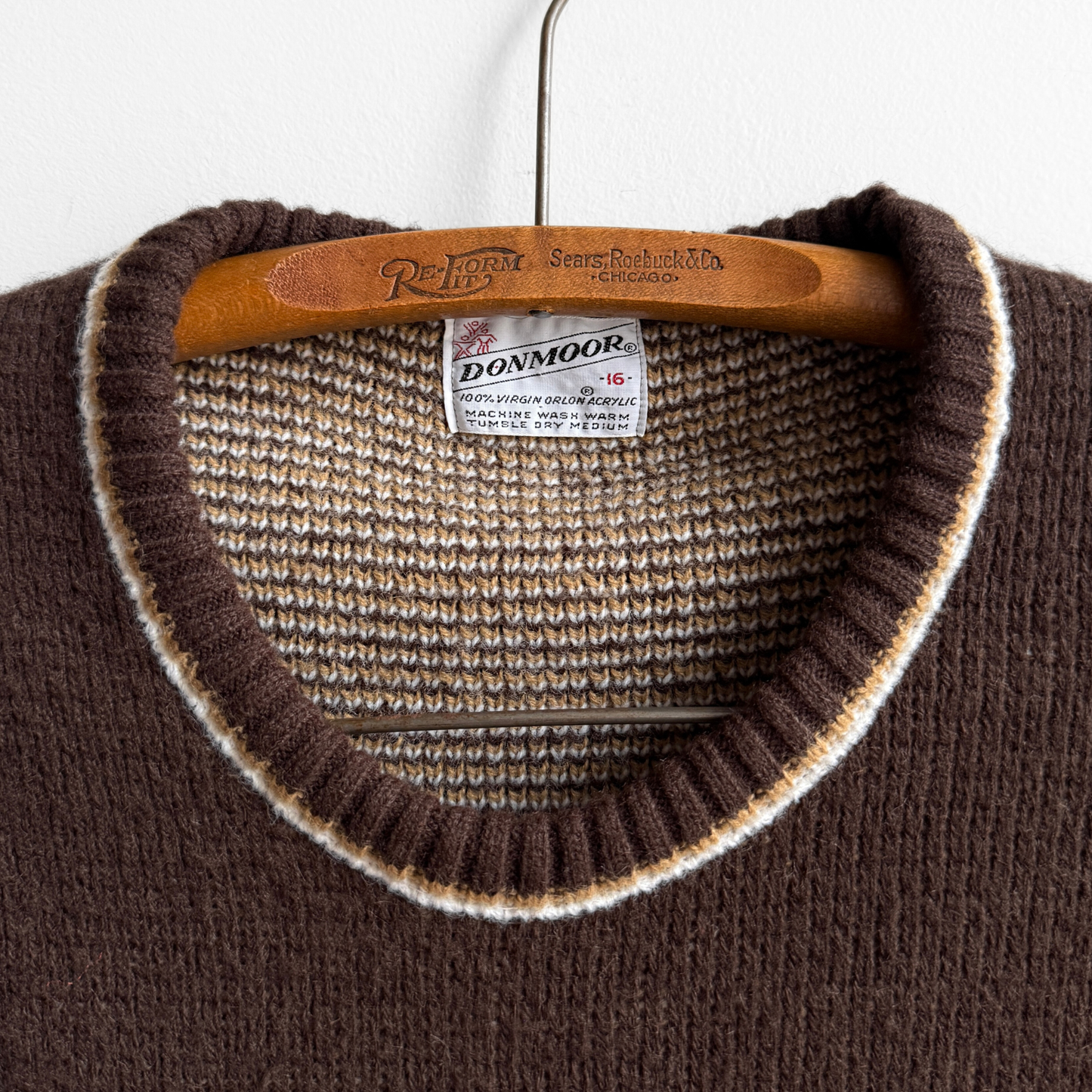 1970s Town Car Brown Sweater Vest