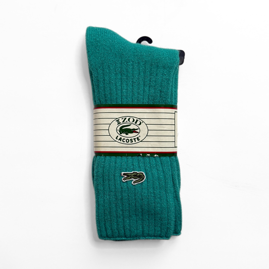 1980s Teal Green Crew Socks
