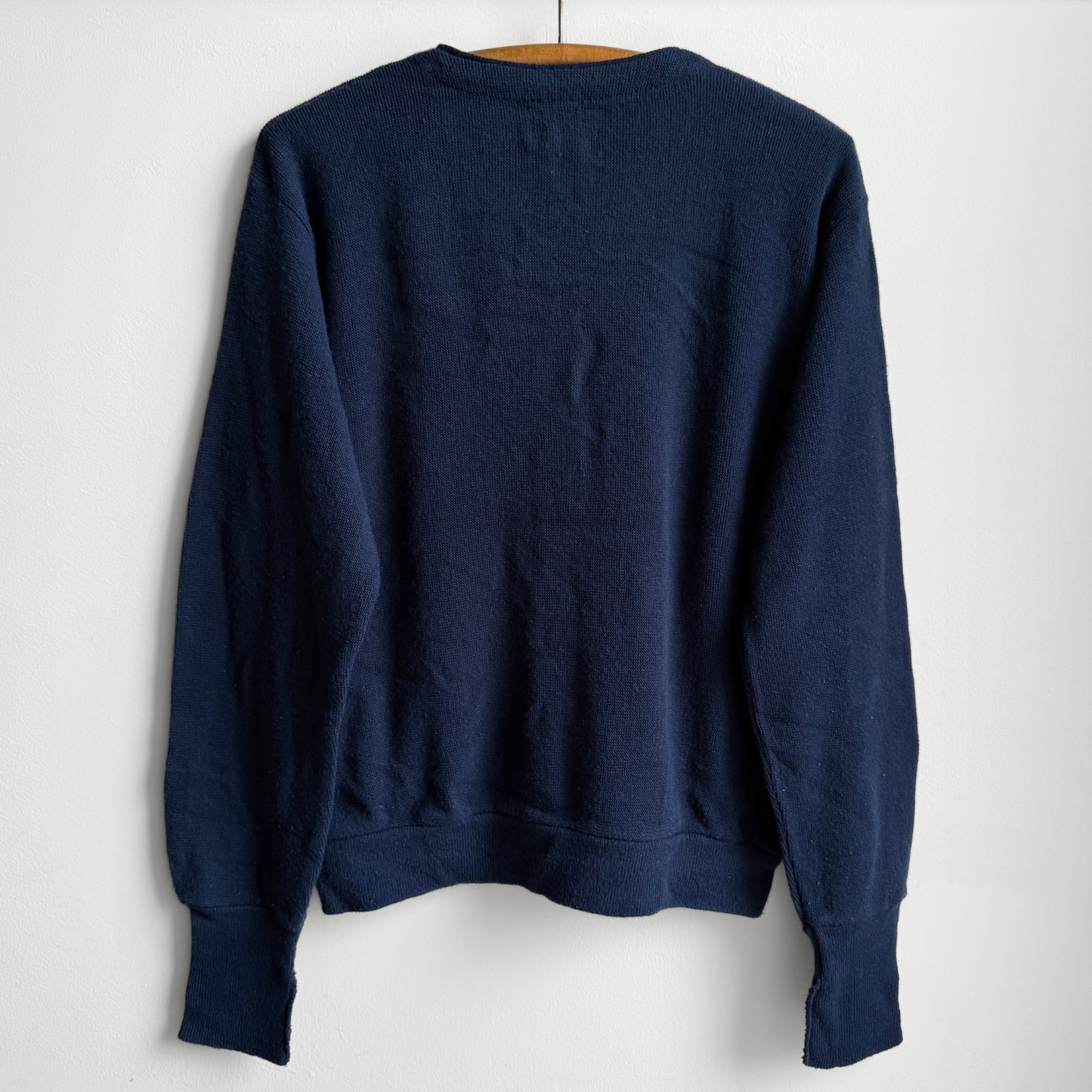 1980s Space Blue Acrylic Knit Cardigan