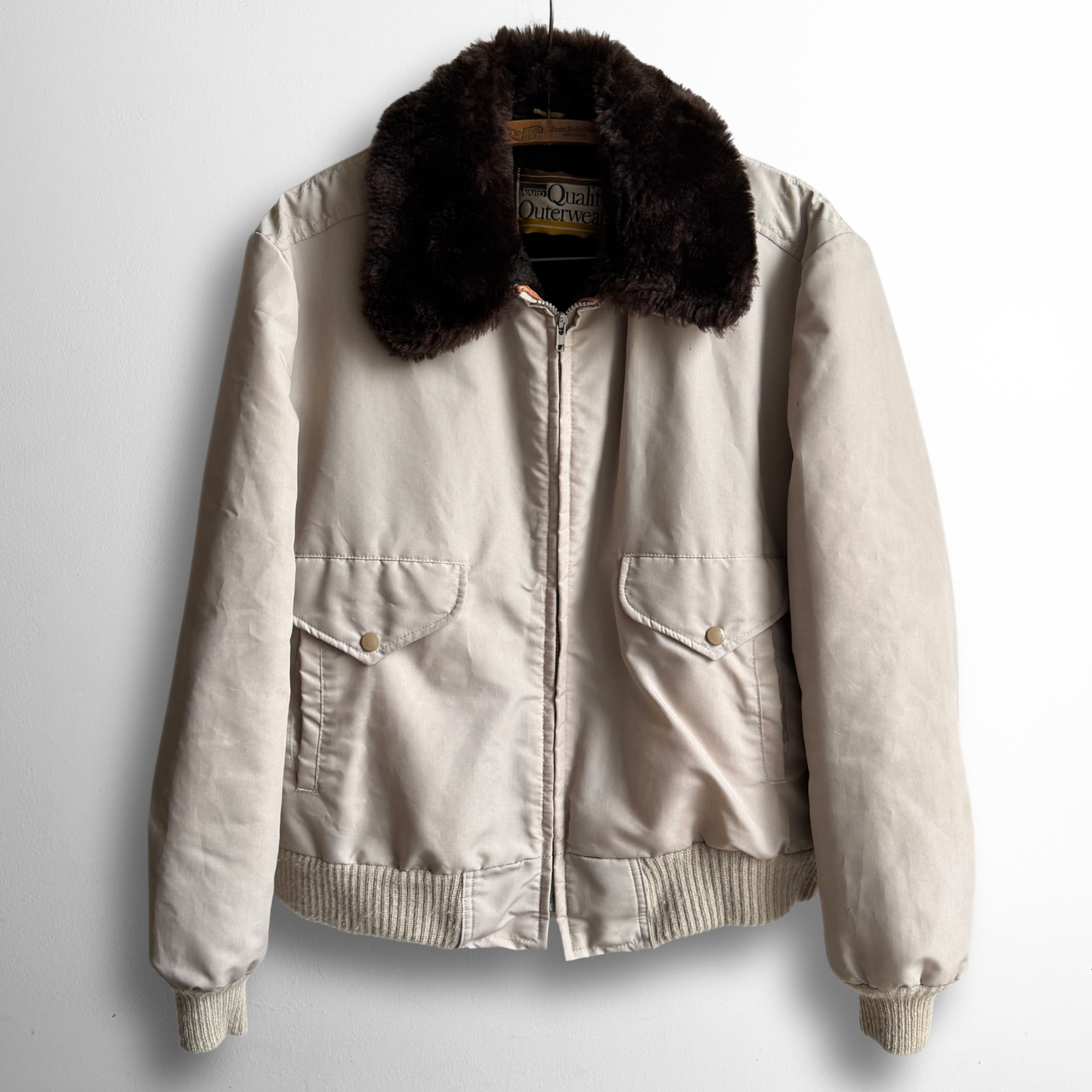 1970s Type G-1 Faux Fur Lined Bomber Jacket