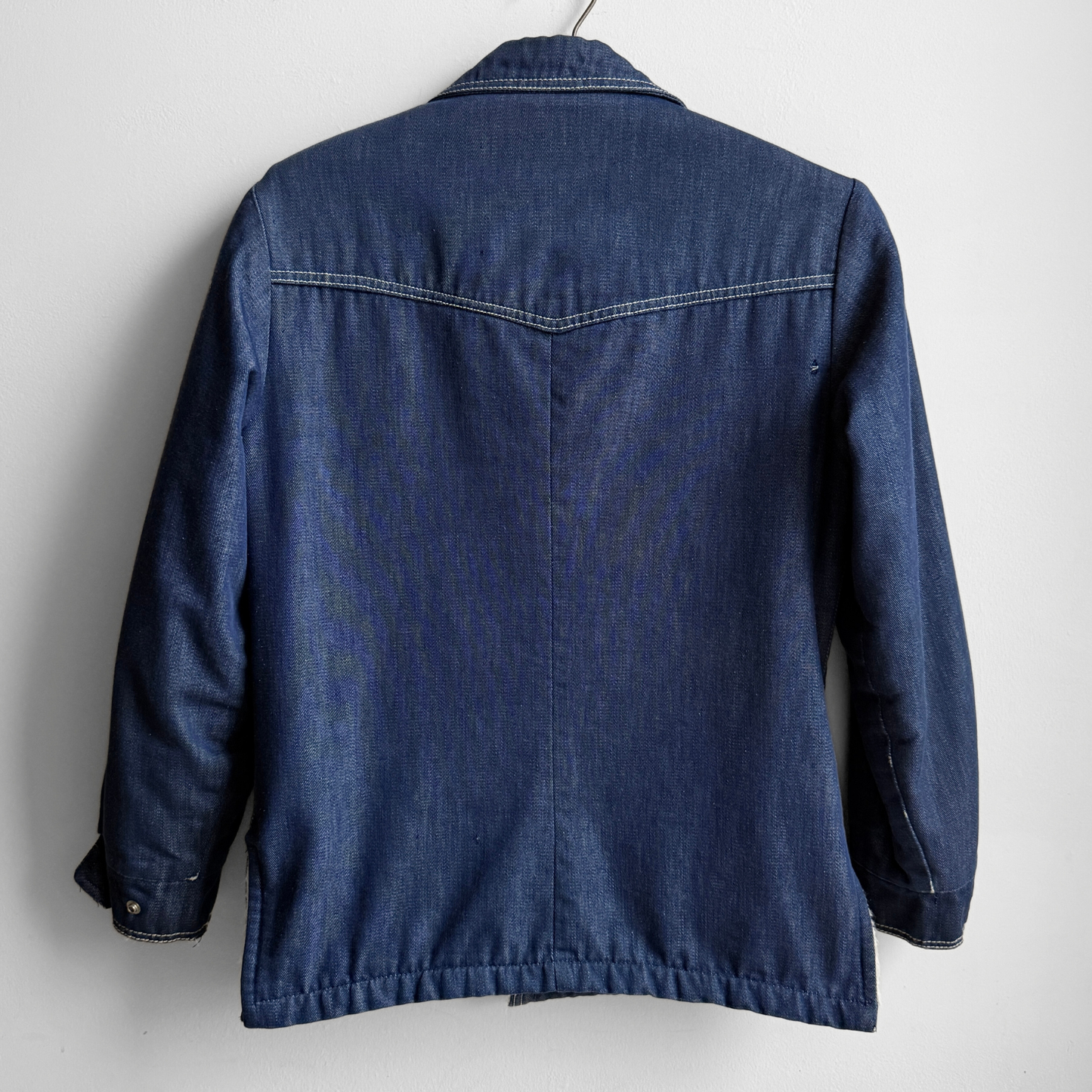 1970s Denim Sherpa Lined Western Jacket