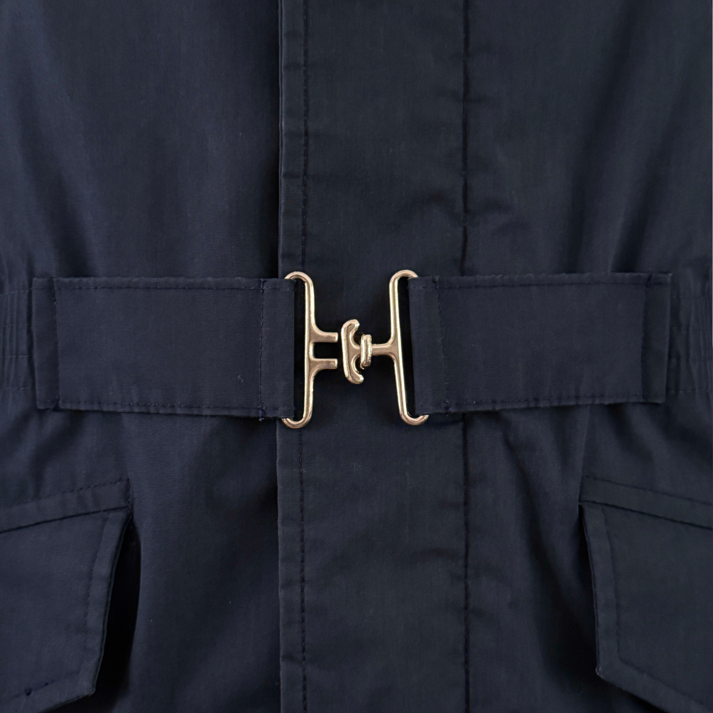 1970s Navy Blue Goose Down Puffer Coat