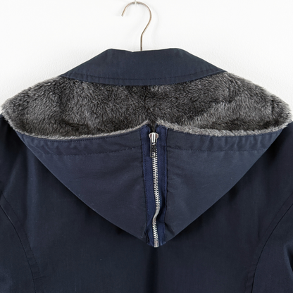 1970s Navy Blue Goose Down Puffer Coat