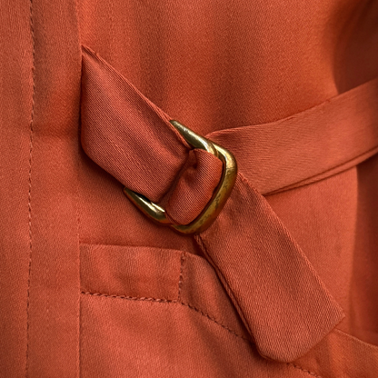 1950s Orange Gabardine Hollywood Leisure Jacket
