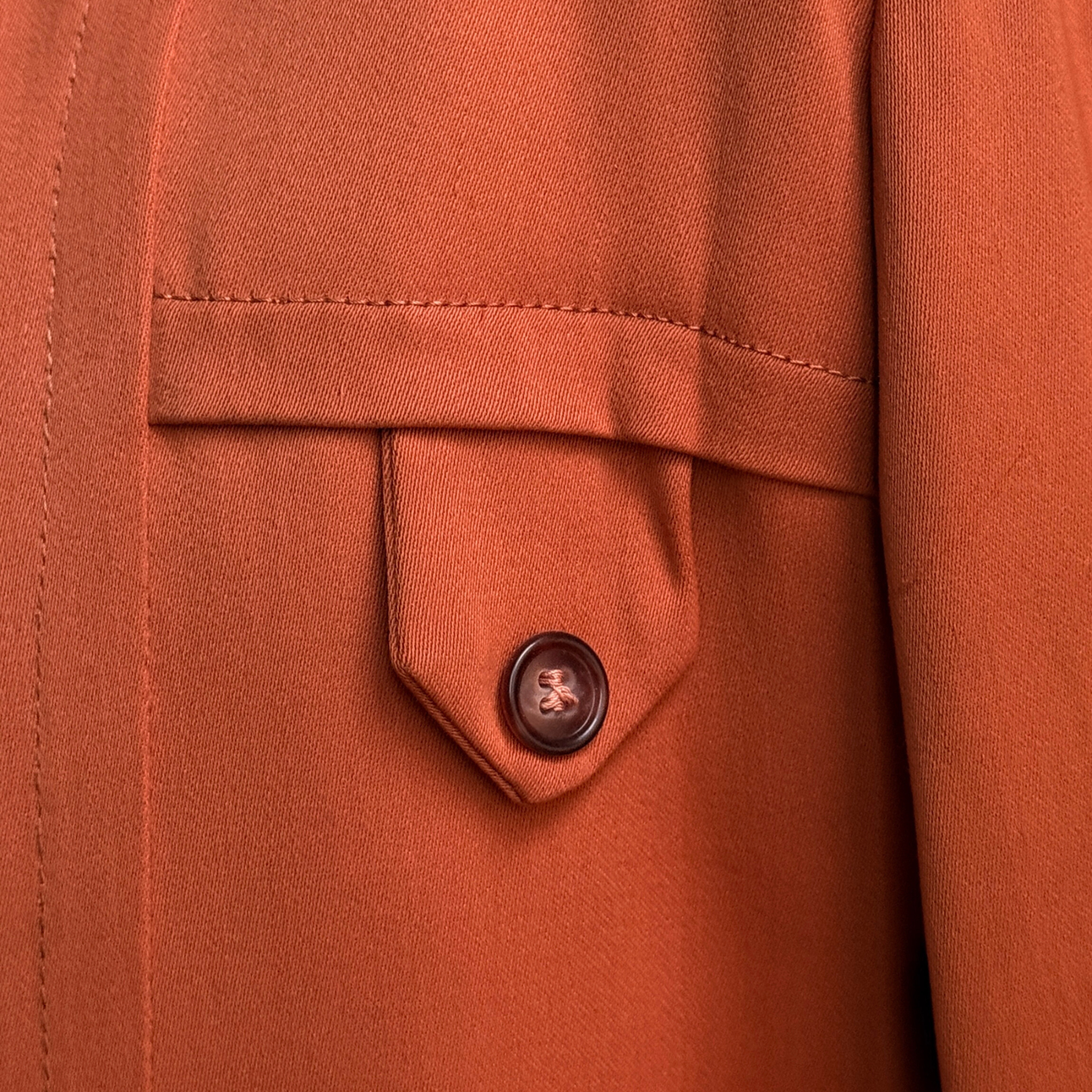 1950s Orange Gabardine Hollywood Leisure Jacket