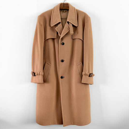 1960s Light Brown Wool Trench Coat