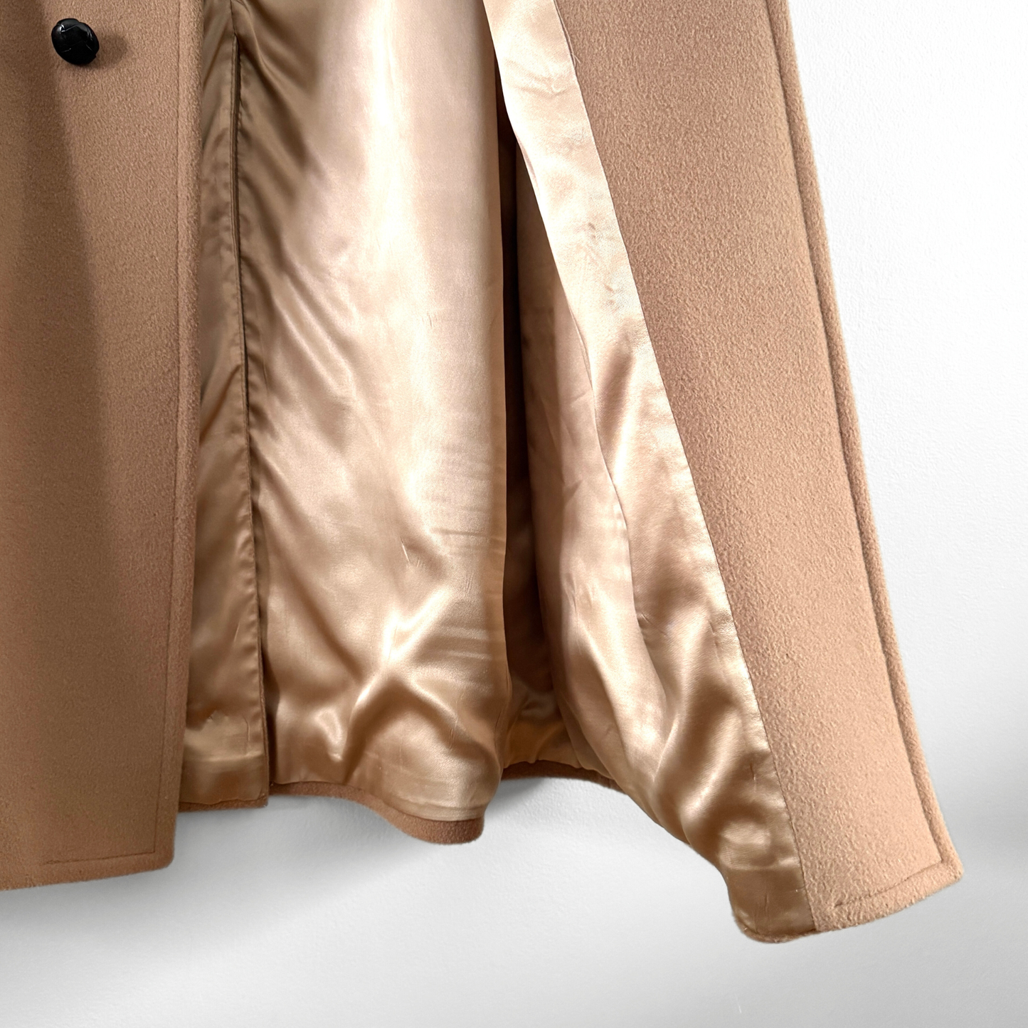 1960s Light Brown Wool Trench Coat