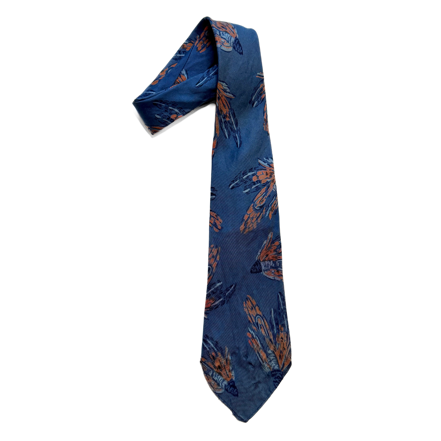 1950s Fly Fishing Print Silk Tie