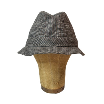 1970s Grey Tweed Bucket Hat