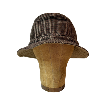1970s Brown Tweed Wool Bucket Hat