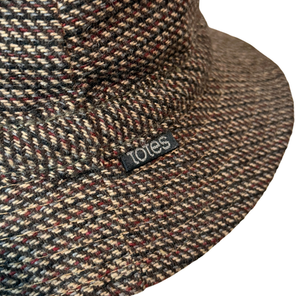 1970s Brown Tweed Wool Bucket Hat