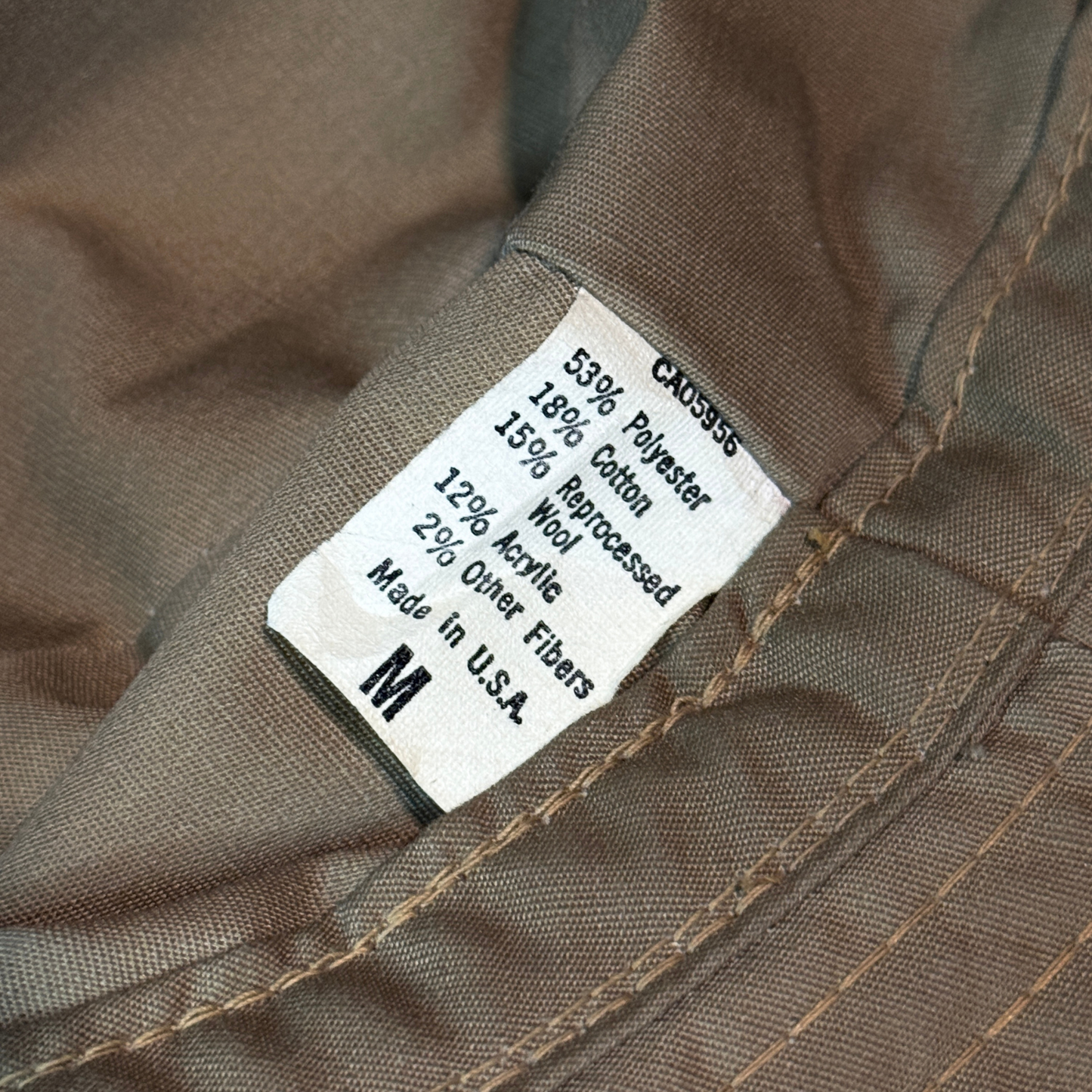 1970s Brown Tweed Wool Bucket Hat