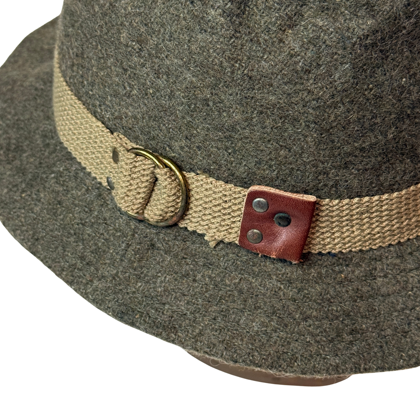 1970s Brown Belted Bucket Hat