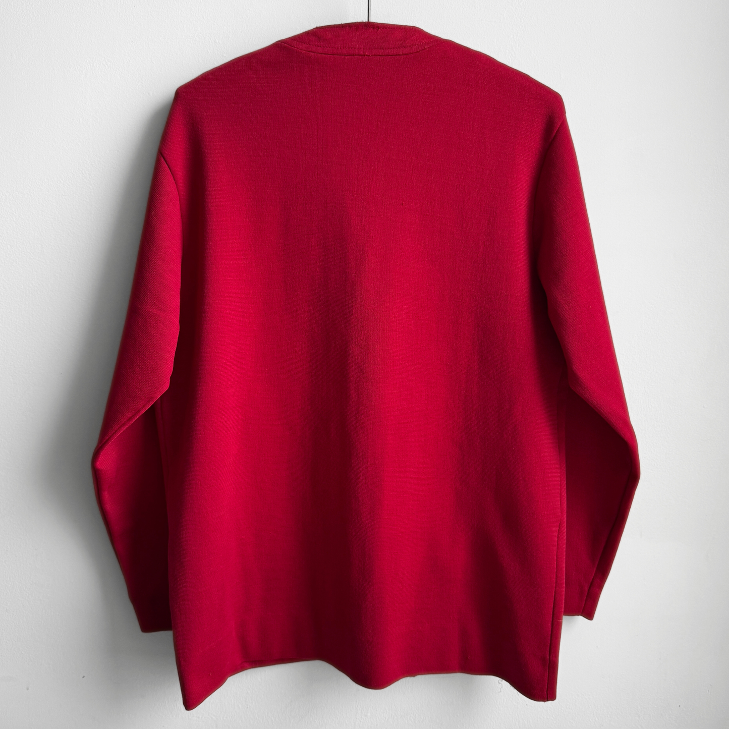 1960s Red Double Knit Cardigan