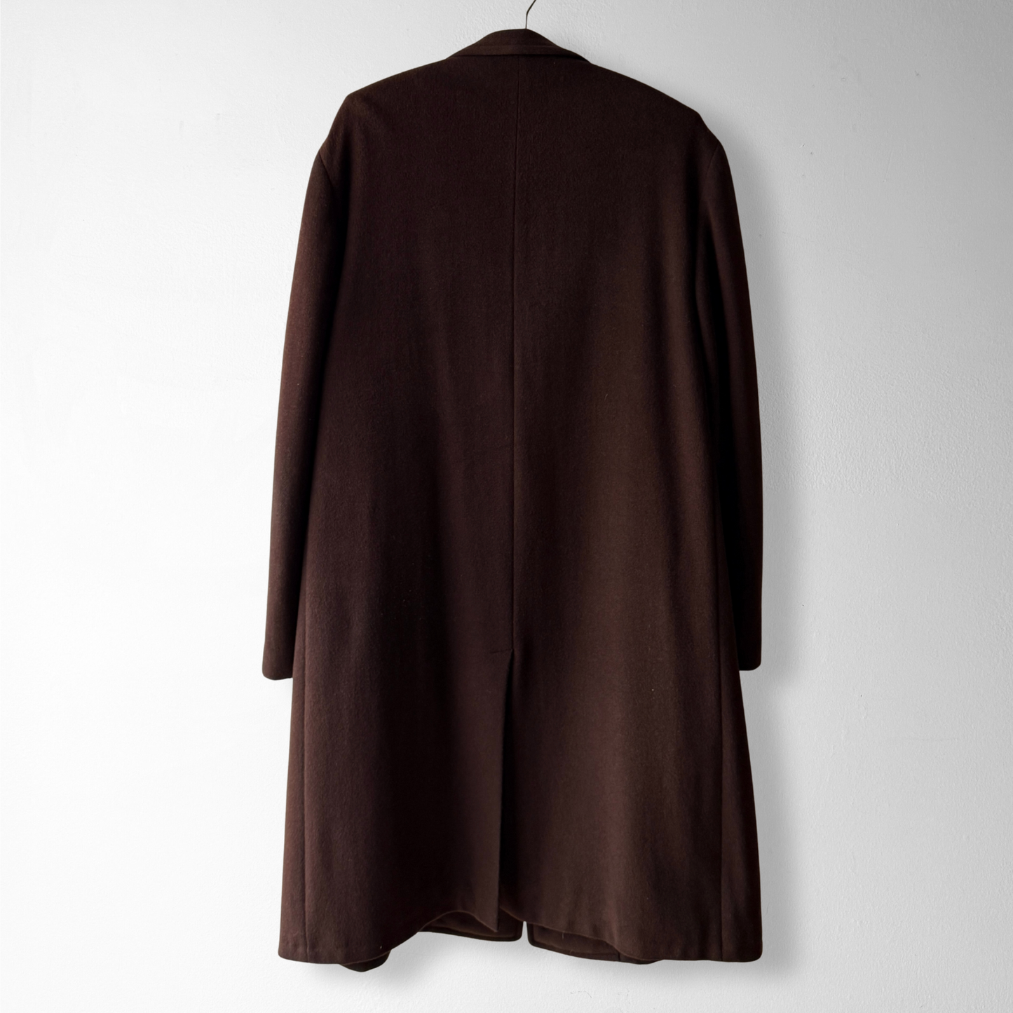 1950s Brown Cashmere Wool Overcoat