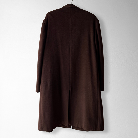 1950s Brown Cashmere Wool Overcoat