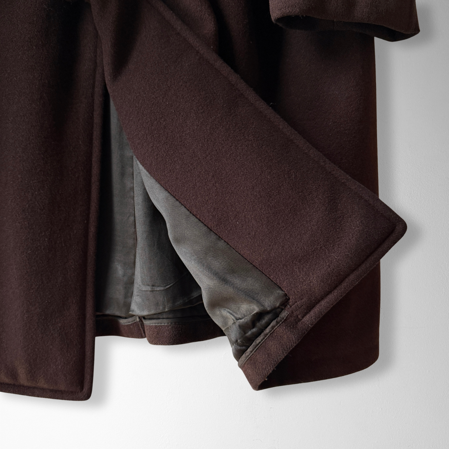 1950s Brown Cashmere Wool Overcoat