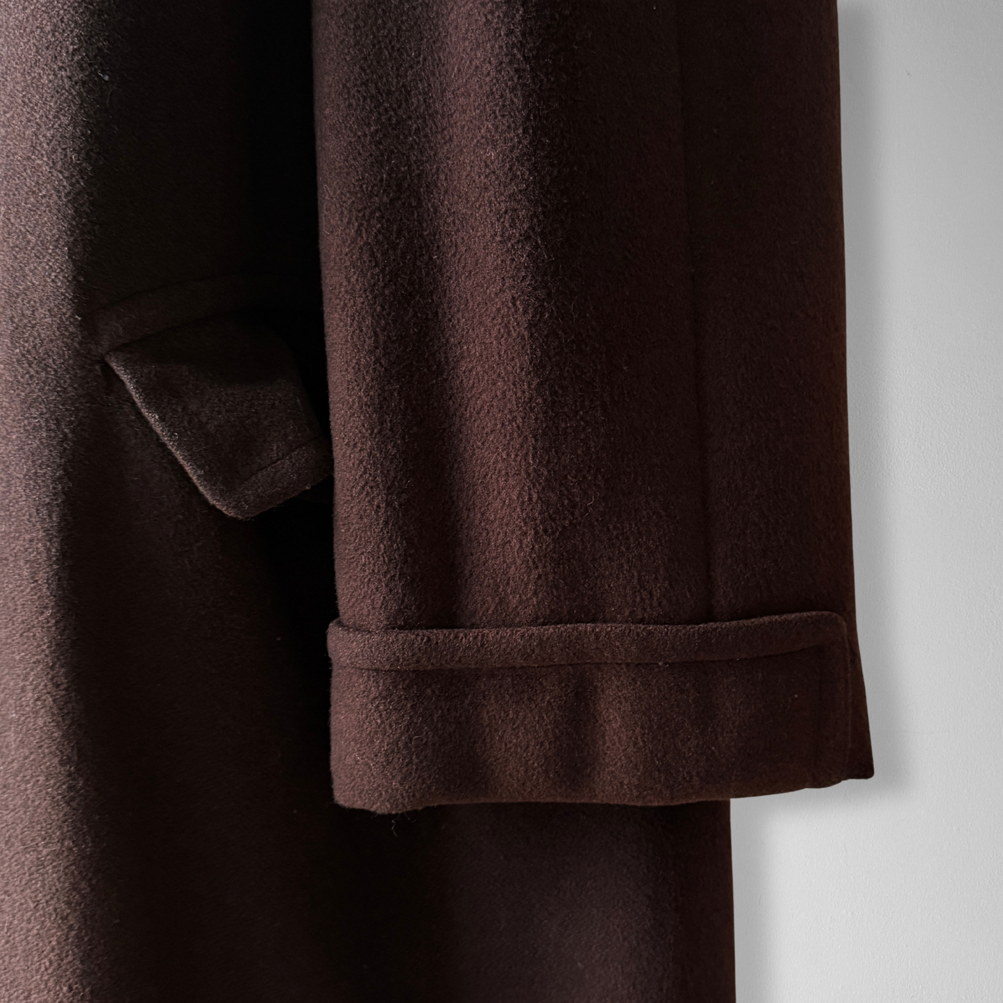 1950s Brown Cashmere Wool Overcoat